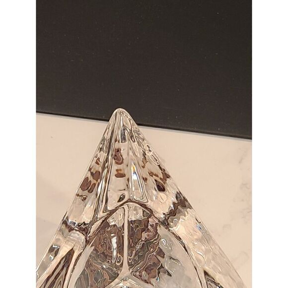Nybro Crystal Pyramid Candle Holders by Tord Kjellstrom Sweden MCM Set of 2 - Picture 4 of 11